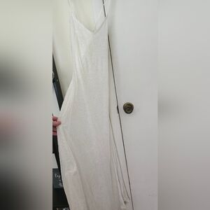 Floor length sequin dress